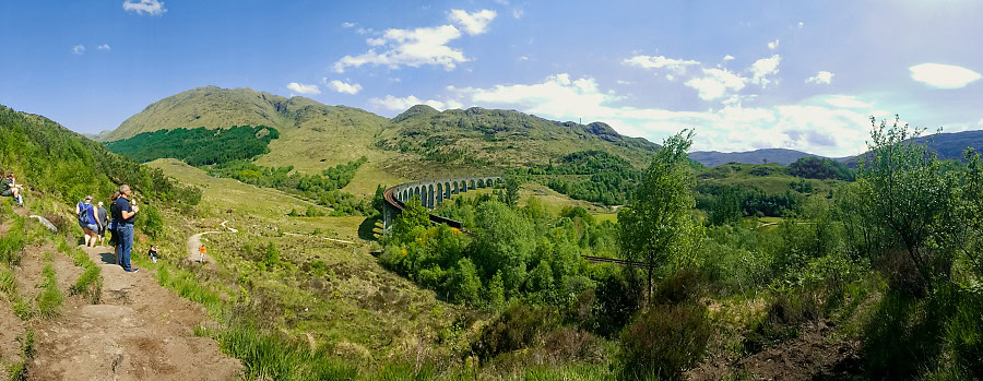 Road to the Isles - Glenfinnan und Loch Shiel 2 Weg vom Bahnhof Glenfinnan zum Aussichtspunkt
