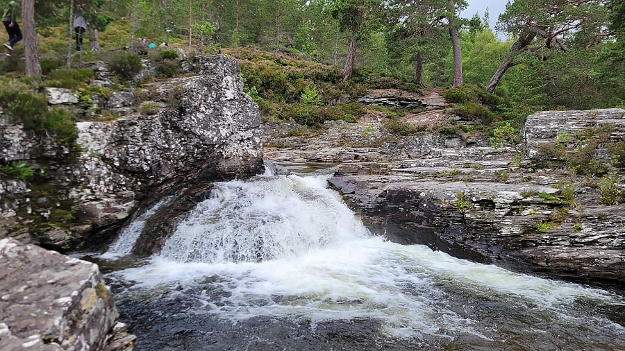 Upper Deeside - Linn of Dee und Linn of Quoich 3 Lui Water Wasserfall