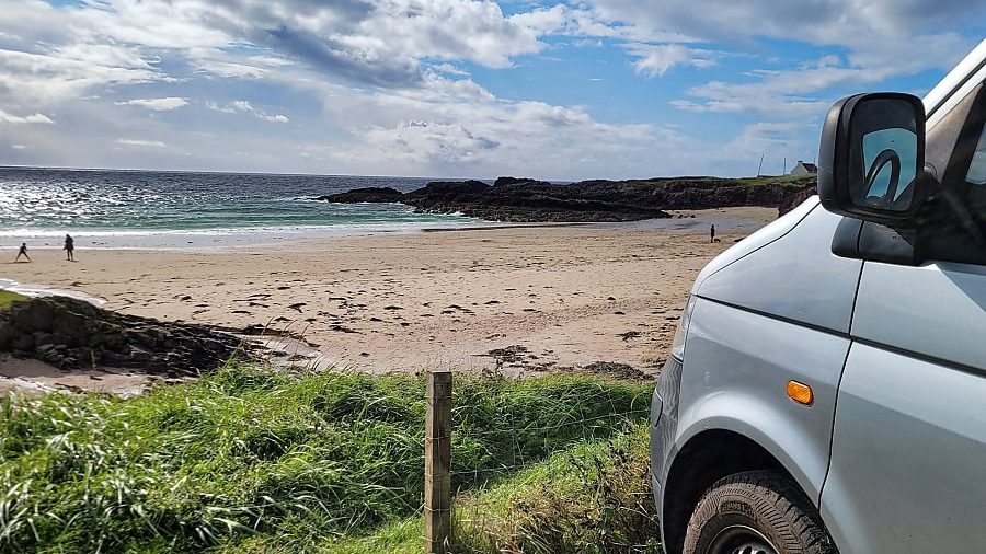 Mini Stellplatz an der Clachtoll Bay Assynt