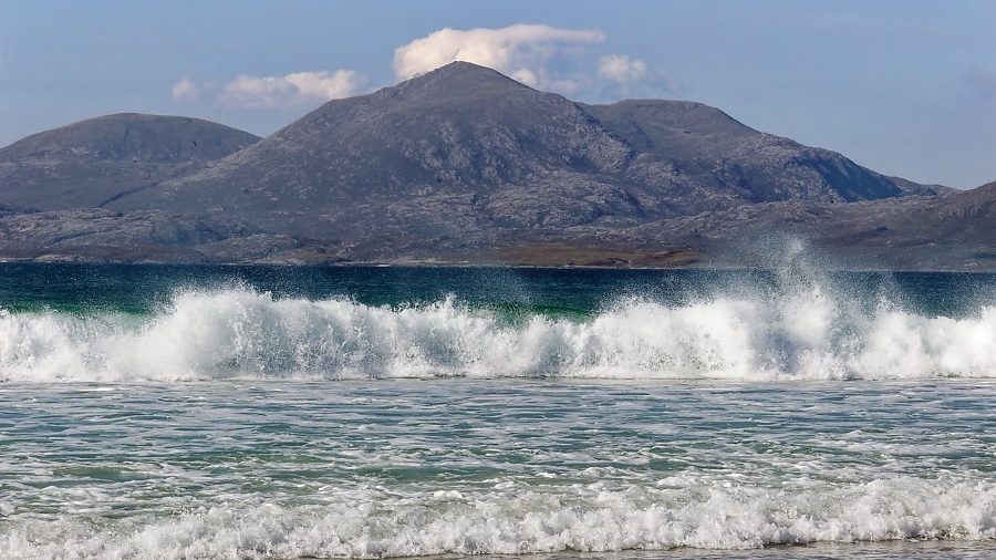 Isle of Harris - Luskentyre Beach mit Blick auf die Berge von Nordharris