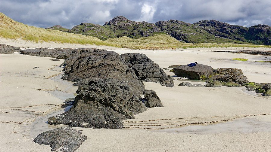 Vulkanisches Gestein an der Sanna Bay