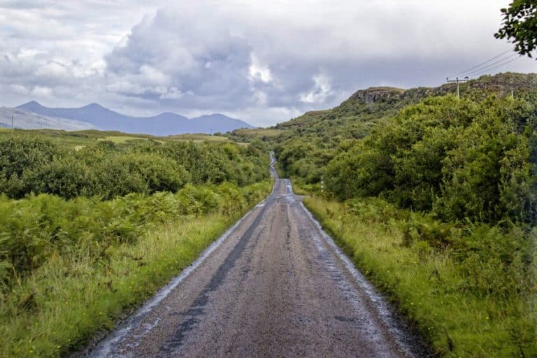 Single Track Road auf der Isle of Mull