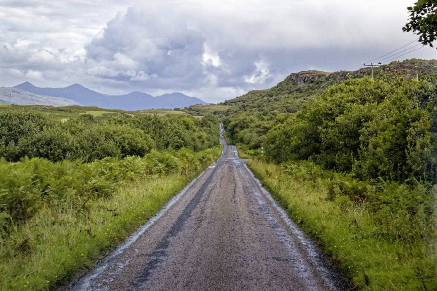 Single Track Road auf der Isle of Mull
