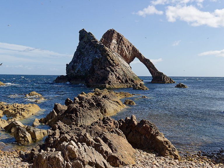 Bow Fiddle Rock - Moray Coast