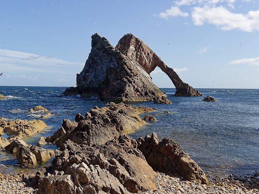 Bow Fiddle Rock - Moray Coast