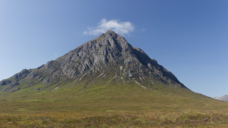 Buchaille Etive Mòr am Eingang zwischen Glen Etive und Glen Coe